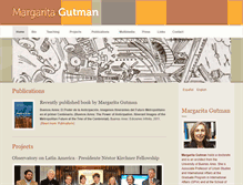 Tablet Screenshot of margaritagutman.com